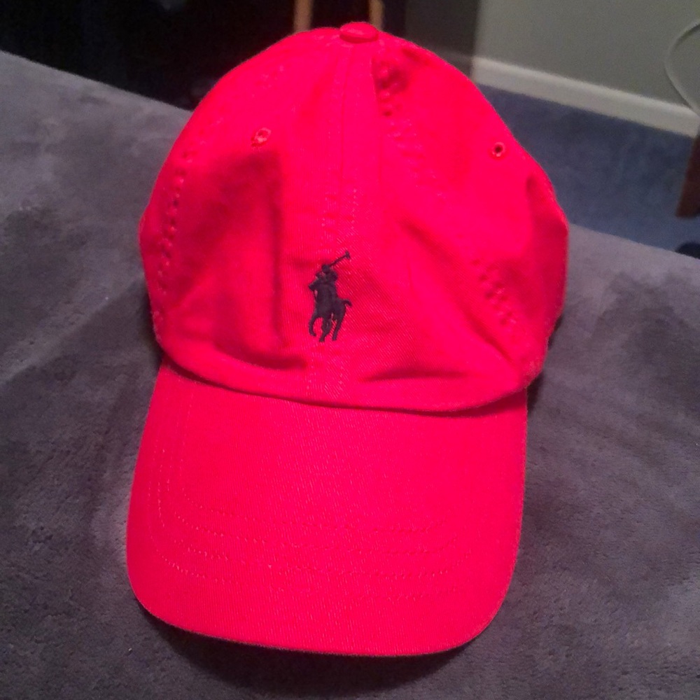 Red Ralph Lauren polo hat